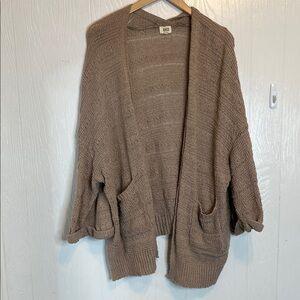 BKE Brown Knit Cardigan Shrug L